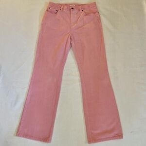 Jones Studio Stretch Flared Pink Corduroy Pants MINT! 32 Waist​​​​​​​​​​​​​​